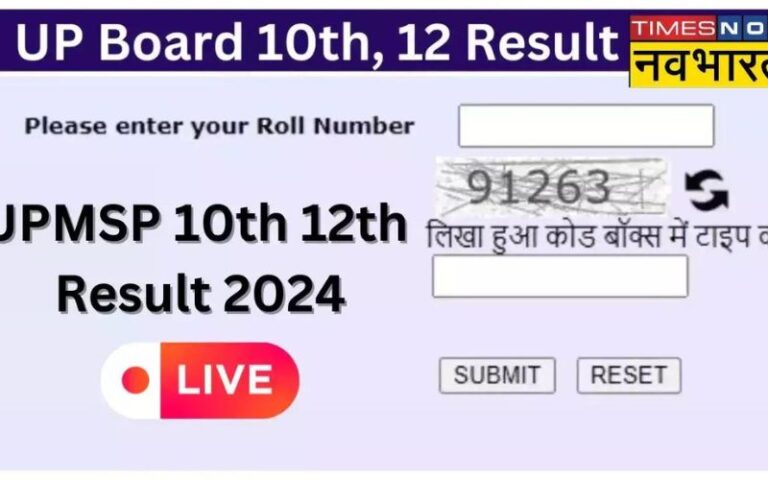 Up Board Result 2024 Class 10 Roll Number