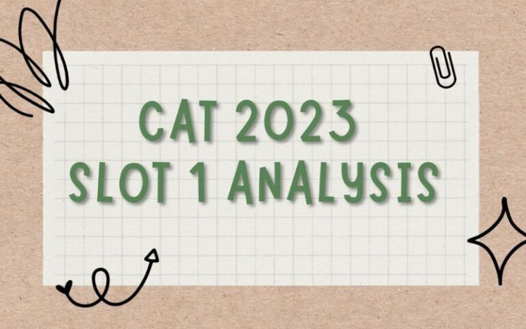 Cat Exam 2023 Slot 1 Question Paper